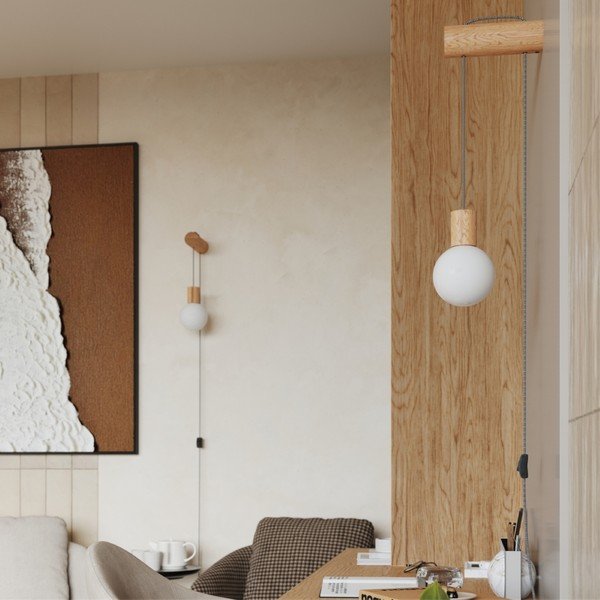 Lampada da parete di colore naturale Arcadia – Sollux-image-1