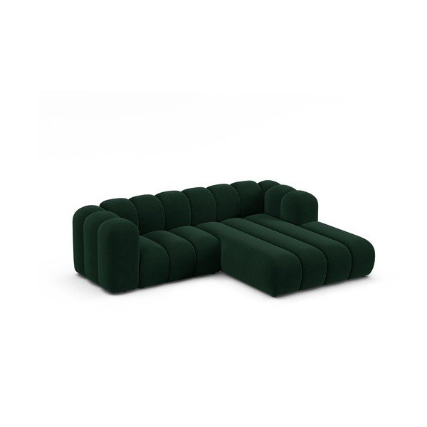 Divano angolare verde scuro ad angolo destro Lupine - Micadoni Home-image-1