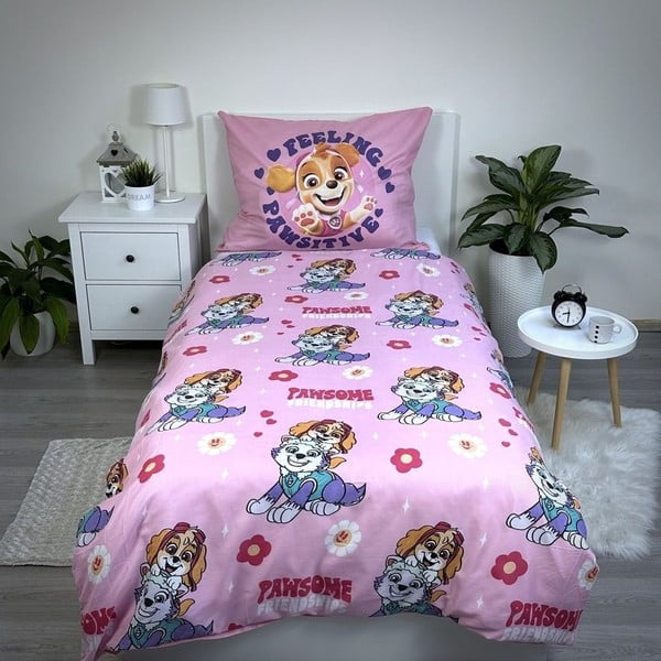 Biancheria da letto singola per bambini in microfibra 140x200 cm Paw Patrol - Jerry Fabrics-image-2