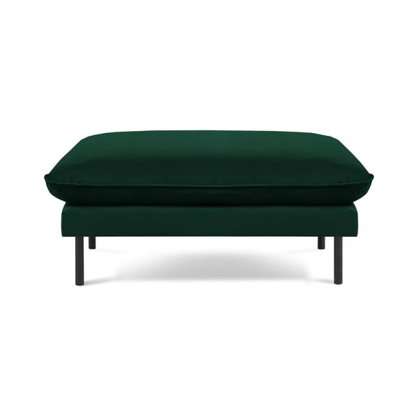 Pouf in velluto verde scuro Vienna - Cosmopolitan Design