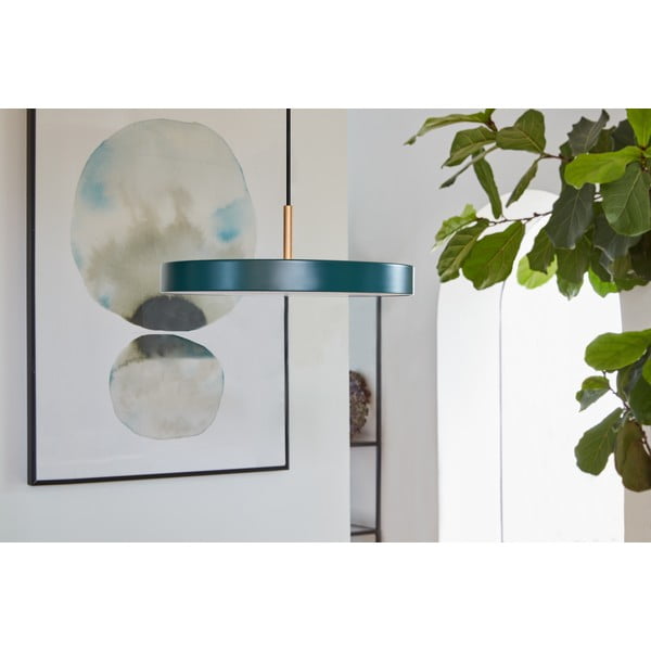 Lampada a sospensione LED verde scuro con paralume in metallo ø 31 cm Asteria Mini - UMAGE-image-3