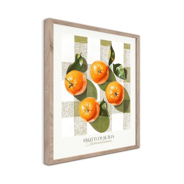 Dipinto stampato con cornice inclusa 40x50 cm Mandarines  – Styler-image-4