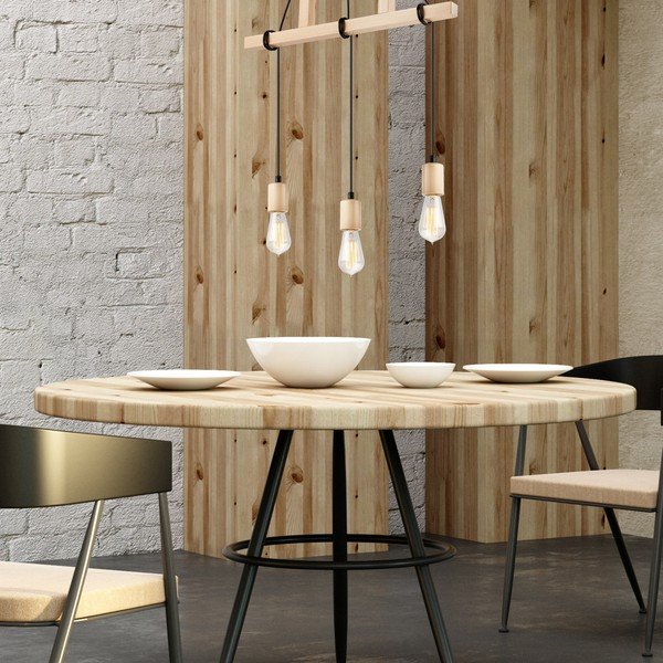 Lampadario di colore naturale Leon – LAMKUR-image-3