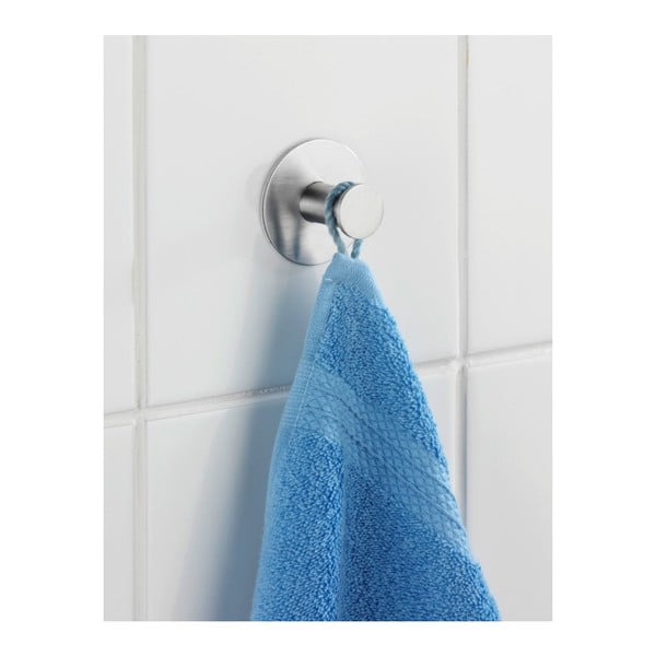 Gancio da parete autoportante in argento Celano - Wenko-image-1