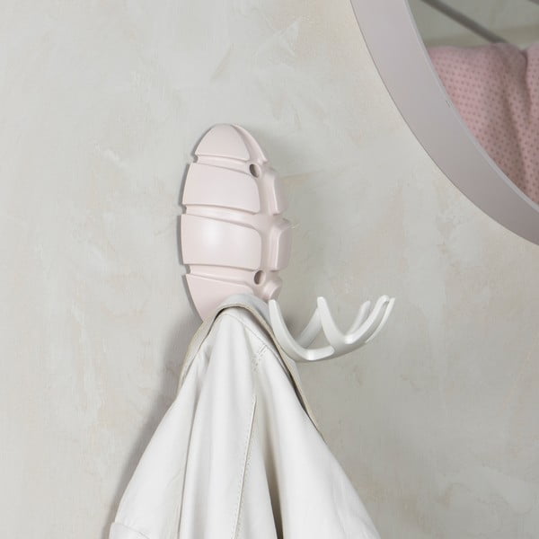 Gancio da parete beige in plastica Bug – Spinder Design-image-1