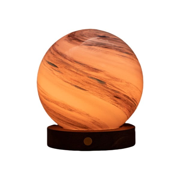 Decorazione luminosa marrone/colore naturale scuro con ricarica USB ø 12 cm Polar Cloud – Gingko