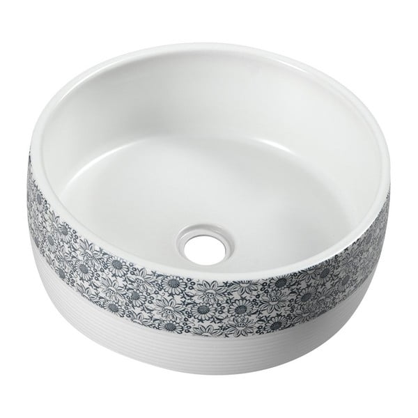 Lavabo rotondo bianco in ceramica ø 41 cm Priori – Sapho