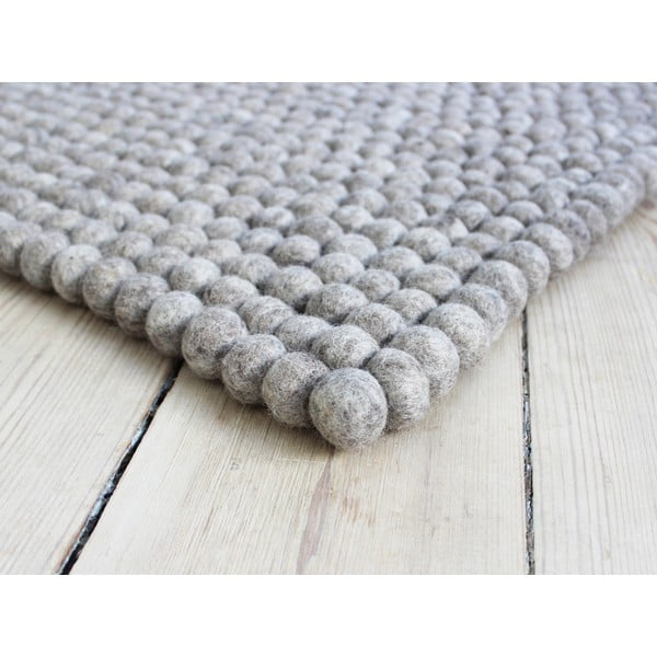Tappeto in lana marrone sabbioso, 120 x 180 cm Ball Rugs - Wooldot