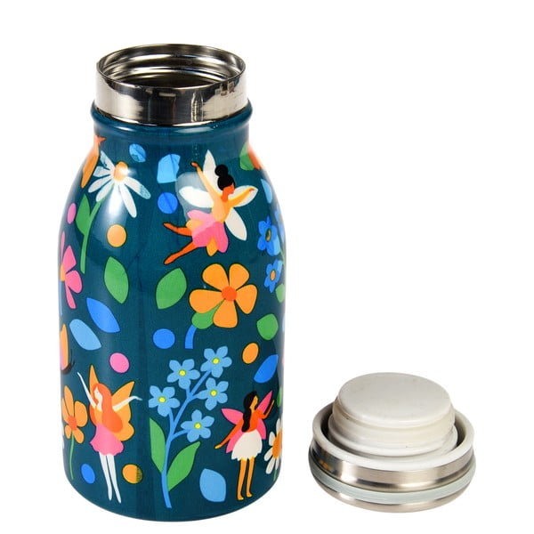 Bottiglia per bambini blu in acciaio inox 250 ml Fairies in the Garden – Rex London-image-1