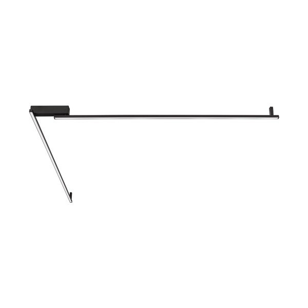 Plafoniera LED nera opaca in alluminio con intensità regolabile 4x309 cm Briana – Nova Luce