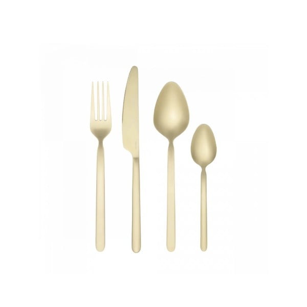Posate dorata in acciaio inox 16 pz Stella – Blomus