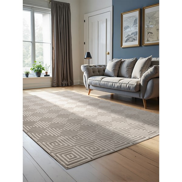 Tappeto beige/color crema 120x170 cm Perles Tourmaline – Elle Decoration-image-1