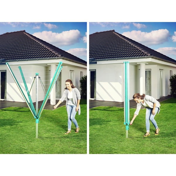 Stendino da giardino argentato 60 m Linomatic 600 Deluxe Cover – LEIFHEIT-image-3