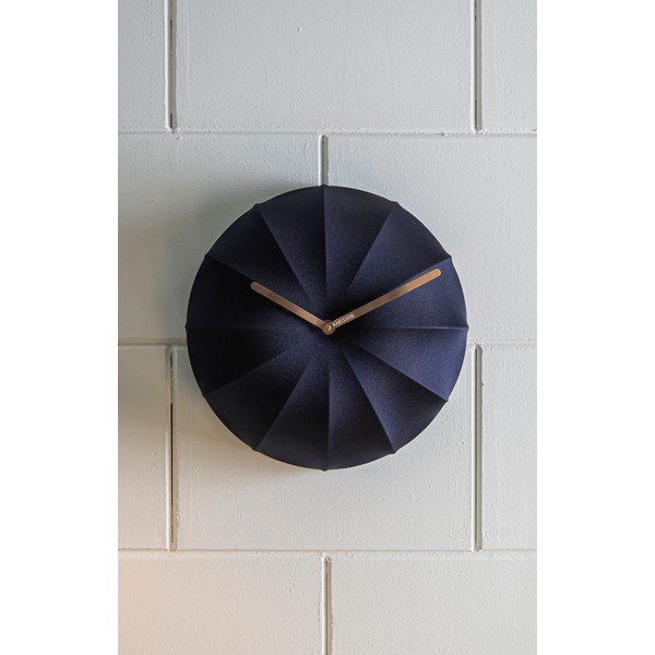Orologio da parete blu scuro , ø 40 cm Stretch - Karlsson-image-1