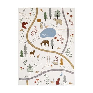 Tappeto da gioco per bambini color crema 123x180 cm Little Forest – Nattiot