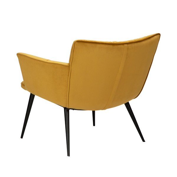 Poltrona in velluto giallo Join - DAN-FORM Denmark-image-4