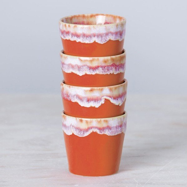 Tazza per espresso in gres bianco-arancio , 210 ml Grespresso - Costa Nova-image-2