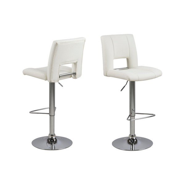 Set di 2 sgabelli da bar bianchi Wilma Barstool - Actona-image-2