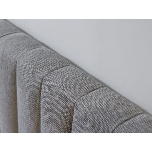 Letto matrimoniale grigio chiaro/naturale con griglia 180x200 cm Oceane - Bobochic Paris-image-4