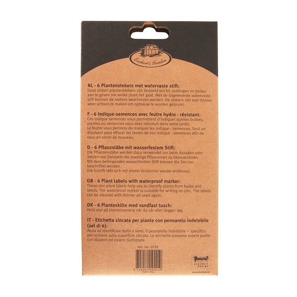 Set di 6 cartellini per le piante Kinga - Esschert Design-image-3
