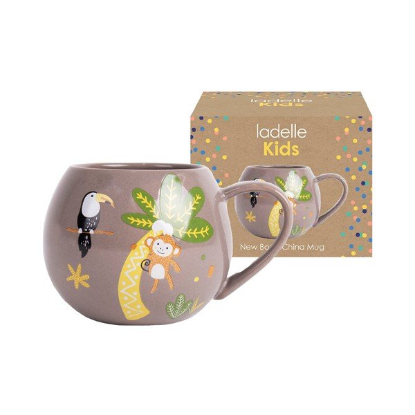 Tazza marrone per bambini 160 ml Jungle - Ladelle-image-2