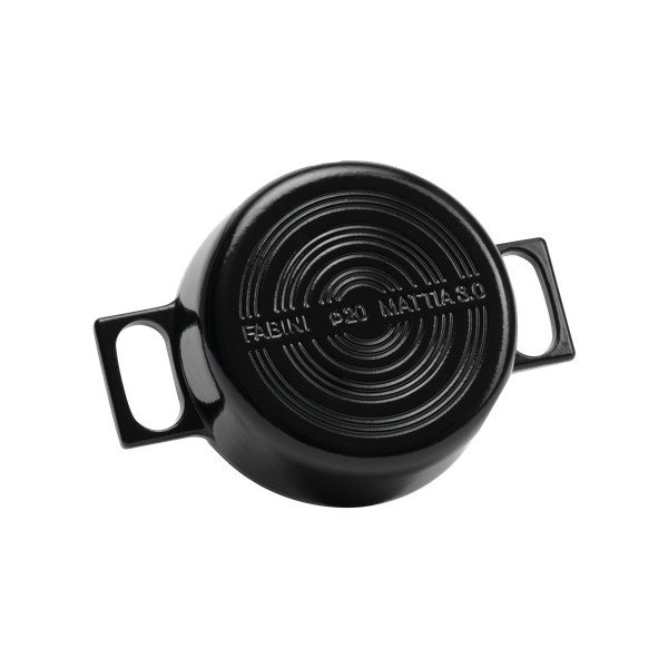 Casseruola in ghisa con coperchio incluso adatta all'induzione 2 l Mattia 3.0 – FABINI-image-2