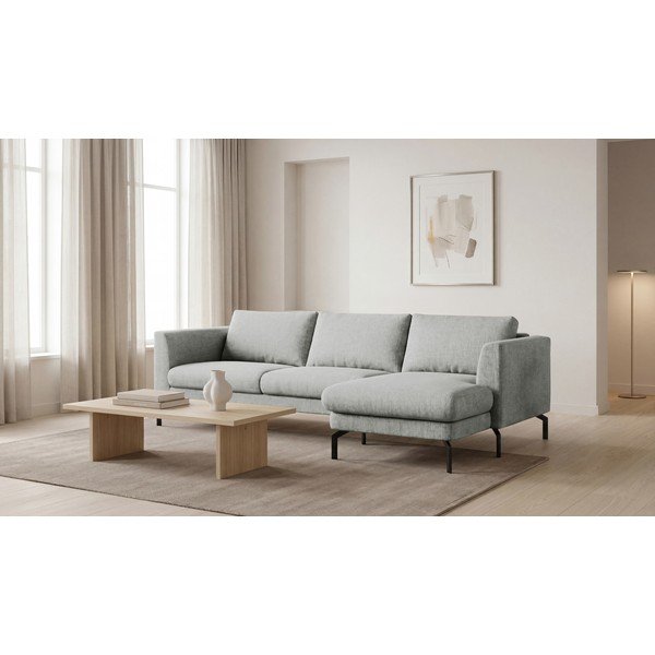 Divano angolare grigio chiaro (angolo destro) Gomero - Scandic-image-1