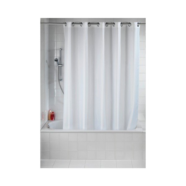 Tenda da doccia bianca con finitura antimuffa Barocco, 180 x 200 cm Comfort Flex - Wenko-image-1