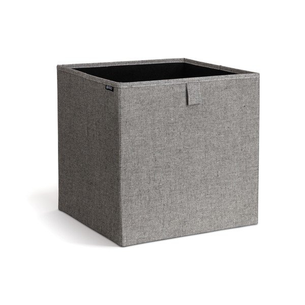Scatola grigia in tessuto 32x31,5x31,5 cm Soft Storage Cube – Bigso-image-4