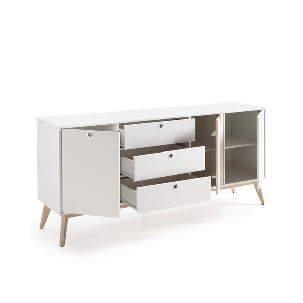 Cassettiera in legno di pino bianco Kiara - Marckeric-image-4