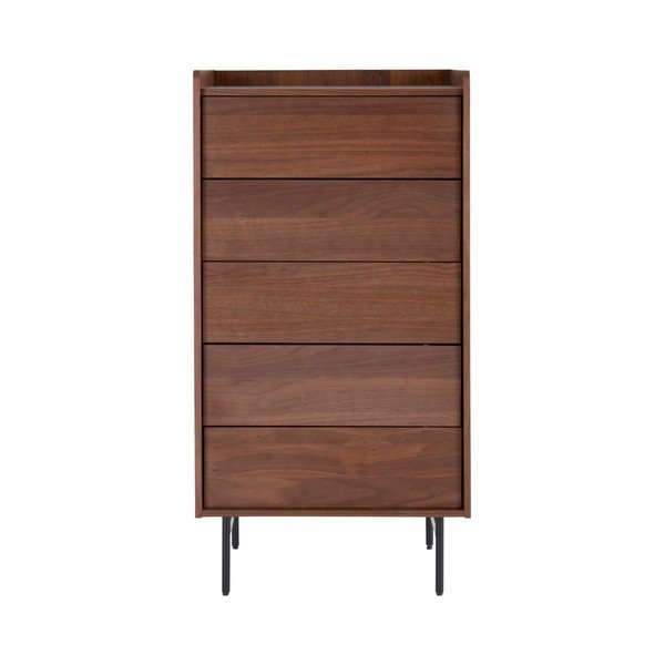 Cassettiera colore naturale scuro con effetto noce 60x118,5x45 cm Örgryte – Jotex-image-2