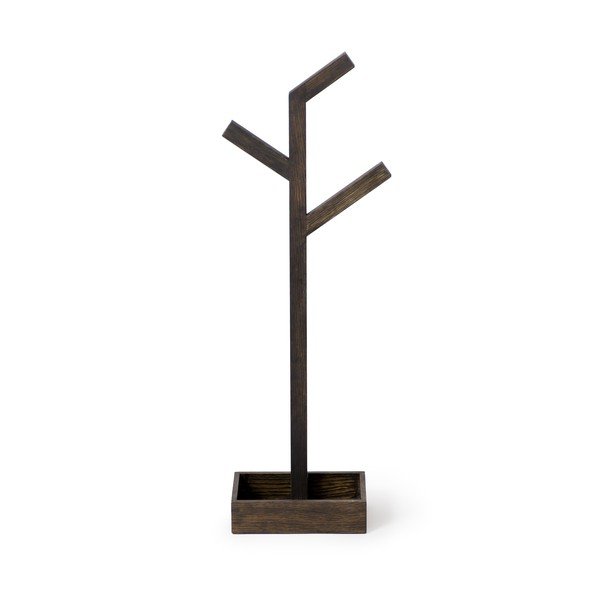 Stojan na osušky z dubového dřeva Wireworks Mezza Dark Branch-image-3
