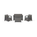 Set di mobili da giardino grigio per 4 persone Scandi Linea – Keter
