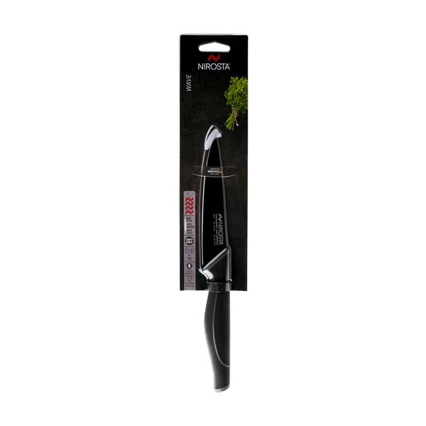 Coltello per sfilettare in acciaio inox nero Wave - Nirosta-image-2