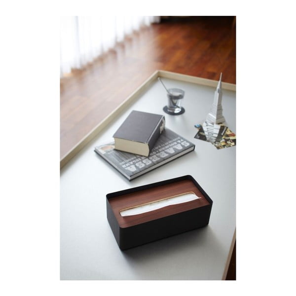 Scatola nera per fazzoletti di carta Tsu Rin - YAMAZAKI-image-1