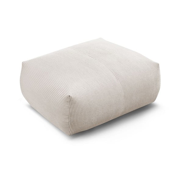 Poggiapiedi color crema con rivestimento in velluto a coste Voltaire – Bobochic Paris-image-4