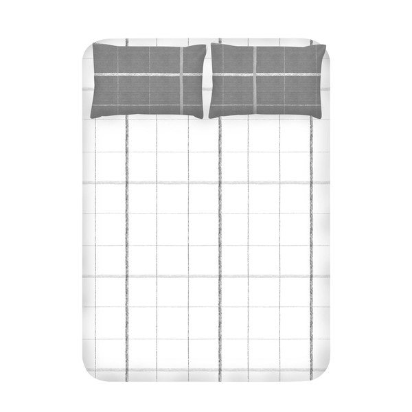 Set prostěradla a 2 povlaků na polštáře EnLora Home Maya White, 240 x 260 cm
