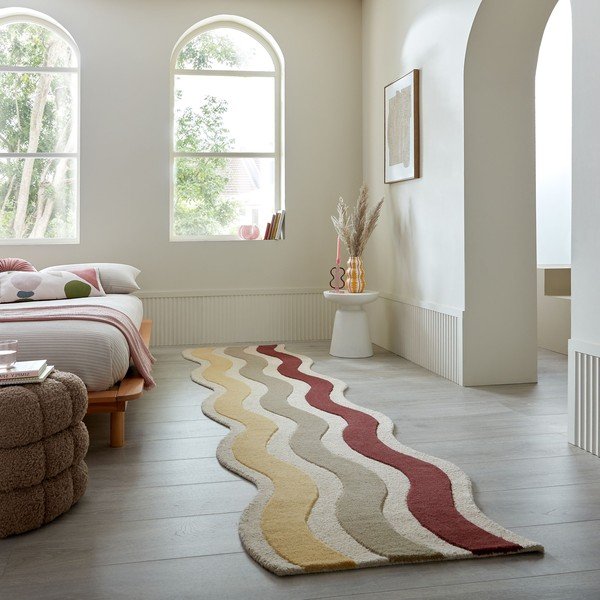 Passatoia in lana tessuta a mano 80x300 cm Cascade Wool – Flair Rugs-image-1
