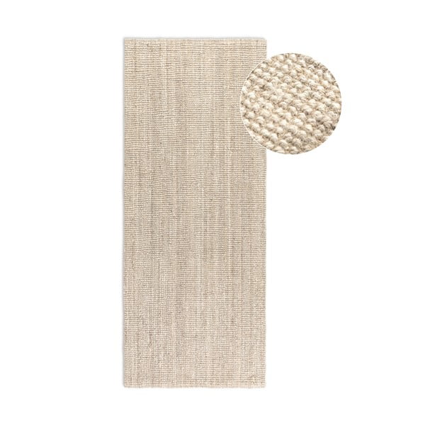 Passatoia color crema in iuta 80x200 cm Bouclé – Hanse Home