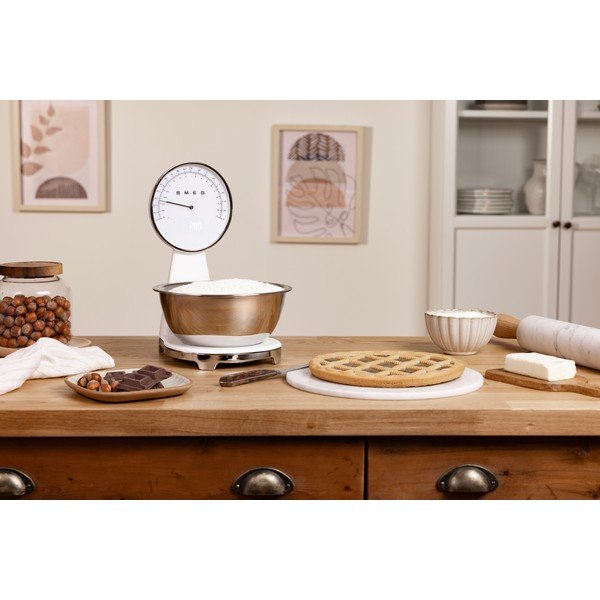 Bilancia da cucina digitale bianca in plastica – SMEG-image-1