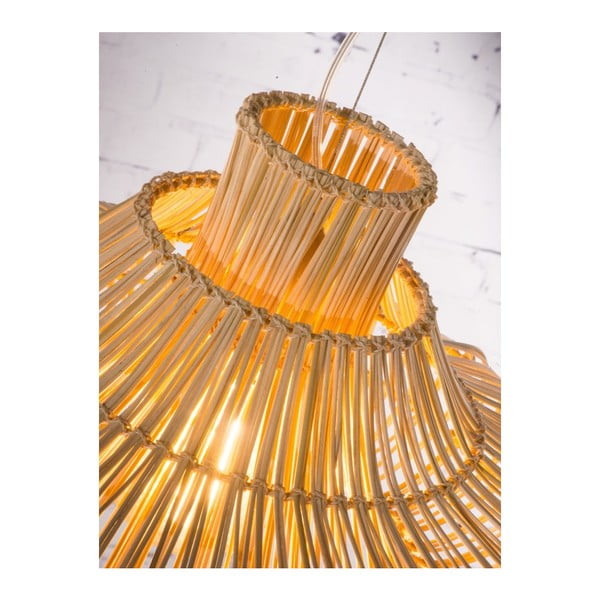 Apparecchio doppio in rattan a sospensione , ⌀ 45 cm Kalahari - Good&Mojo-image-4