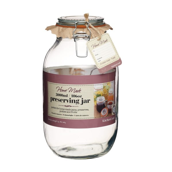 Zavařovací sklenice Kitchen Craft Home Made Deluxe, 3000 ml