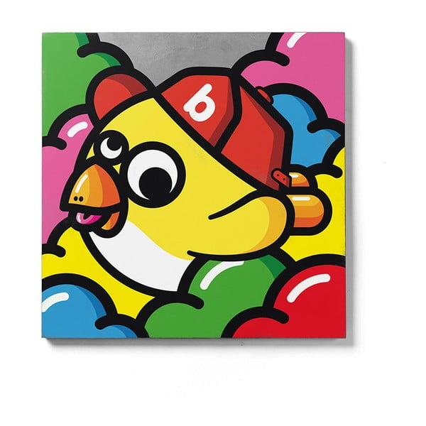 Pittura murale in cemento Jaune, 60 x 60 cm Oiseau Volant - Lyon Béton