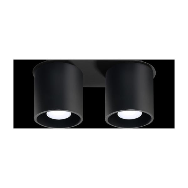 Apparecchio da soffitto nero Roda - Sollux-image-2