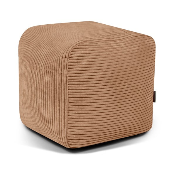 Puof a sacco marrone con rivestimento in velluto a coste Plus 50 Lounge – SLOWDOWN