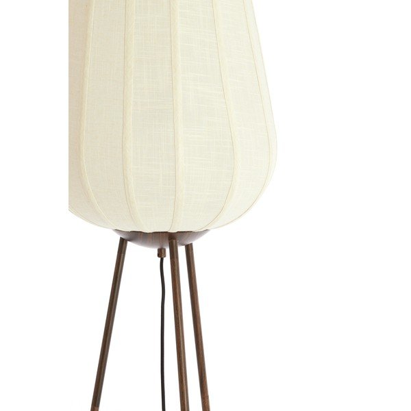 Lampada da terra bianca con paralume in tessuto (altezza totale 133 cm) Bibury – Light & Living-image-2