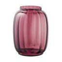 Vaso rosso in vetro fatto a mano (altezza totale 21 cm) – House Nordic