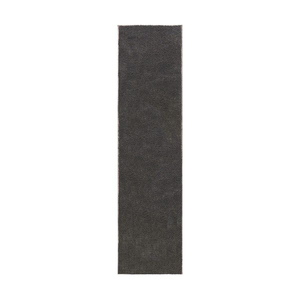 Passatoia in fibra riciclata grigio scuro 60x230 cm Sheen - Flair Rugs
