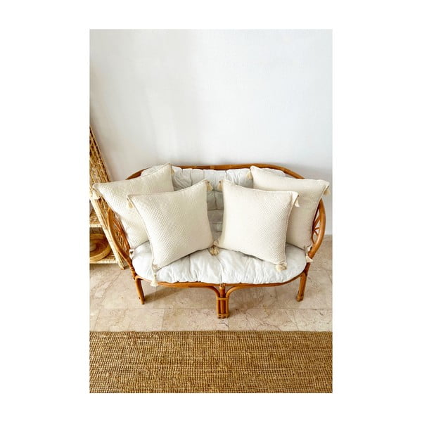 Federe in set di 4 federe in cotone biologico 43x43 cm Natural - Mila Home-image-1