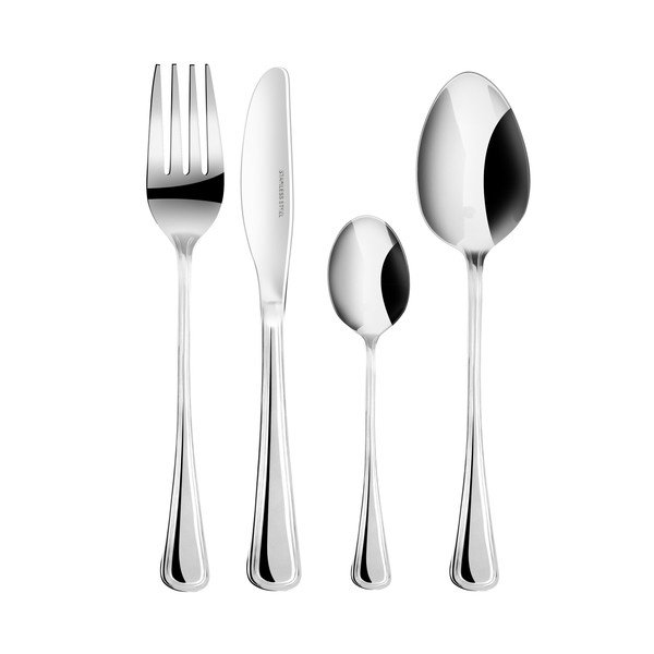 Posate argentate in acciaio inox 24 pz per 6 persone London – Kulig